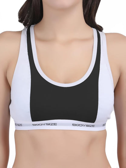 BODYSIZE Women's Seamless Sports Wear, Gym Wear, Active Wear, Sweat Proof, Sports Bra with Net Back
